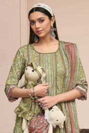 Designer Cotton Hand Block Print Straight Cut Salwar Suit